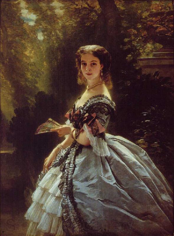 Franz Xaver Winterhalter Princess Elizabeth Esperovna Belosselsky-Belosenky, Princess Troubetskoi Norge oil painting art